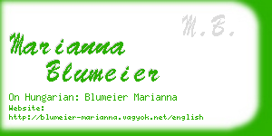 marianna blumeier business card